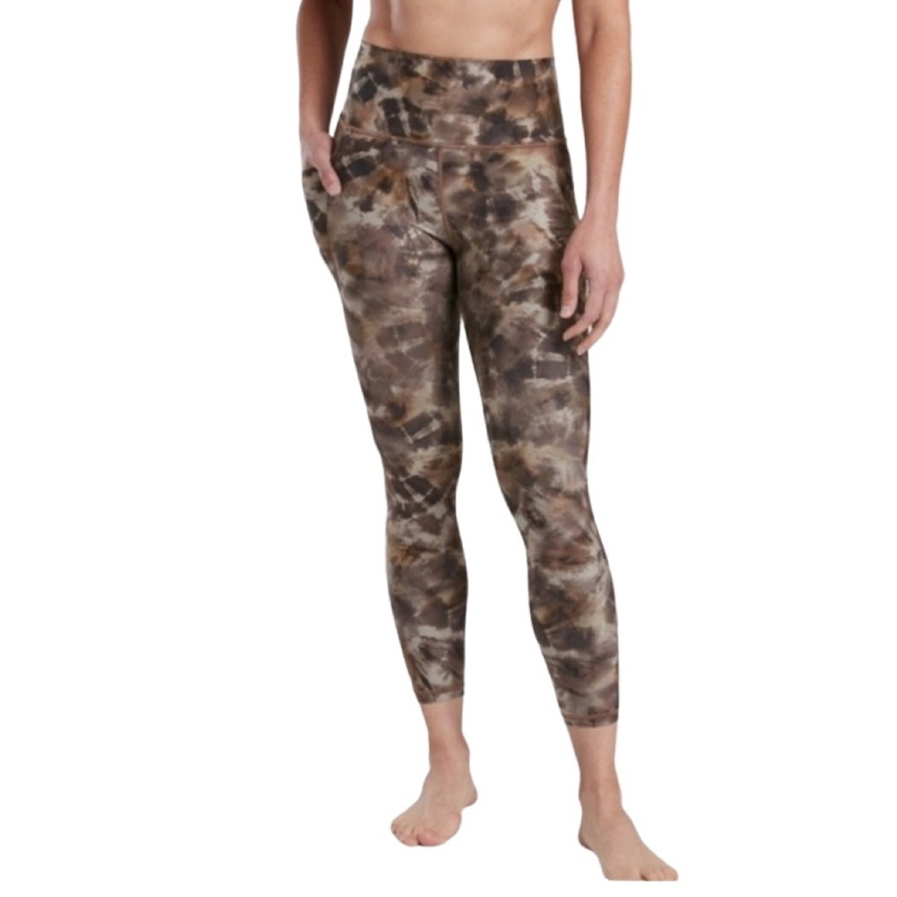 ATHLETA Salutation Stash Pocket II Printed 7/8 Tight Leggings Size Small